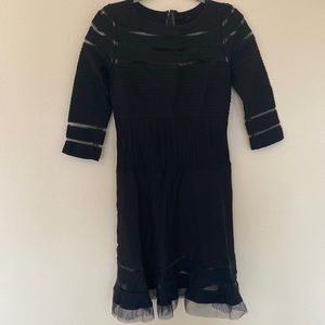 Black Mesh Formal Dress